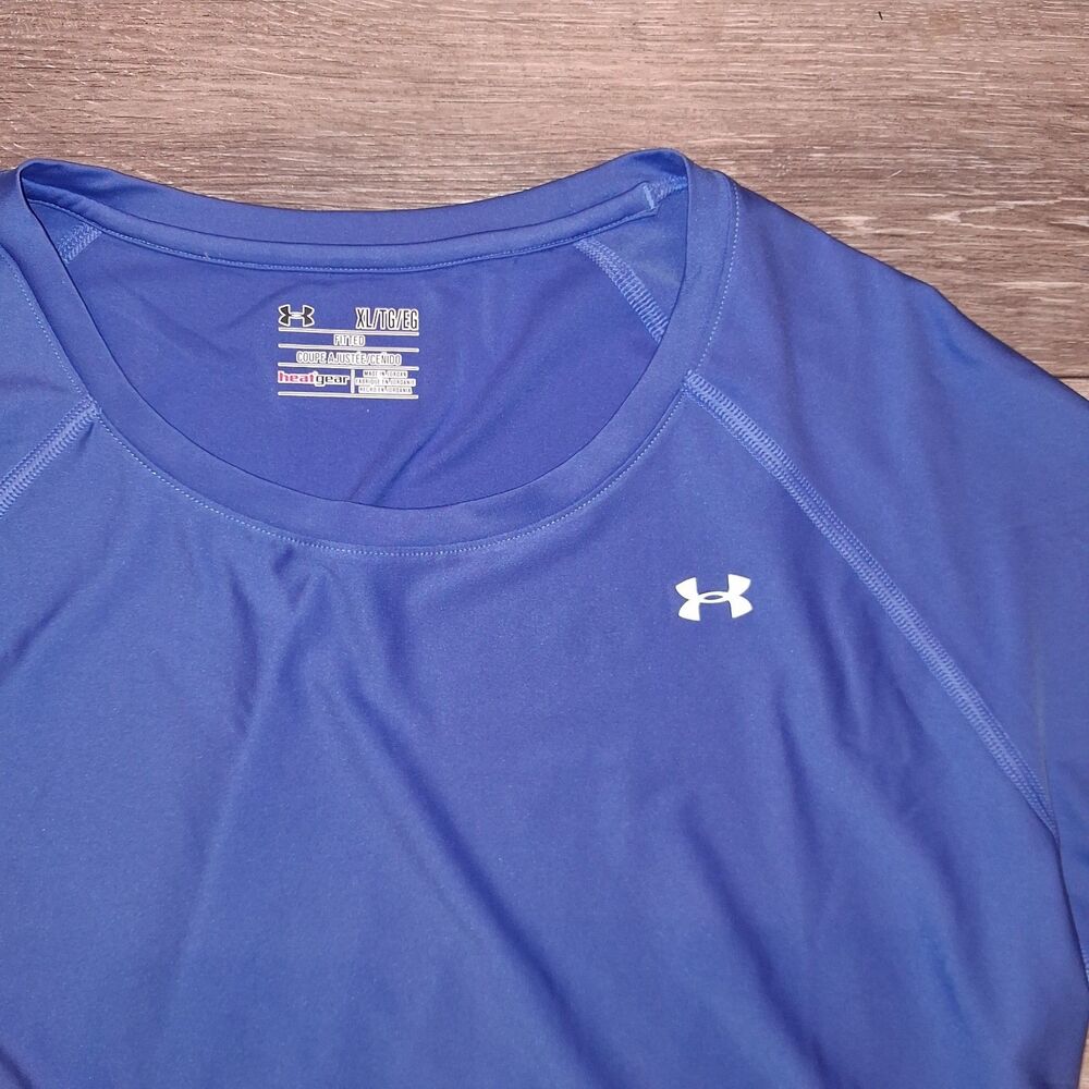 Under Armour Hear Gear Short-Sleeve Men's T-Shirt Blue XL